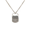 Louis Vuitton Monogram Eclipse Plate Necklace Secondhand