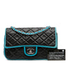 Chanel Medium Classic Bicolor Quilted Lambskin Double Flap Secondhand