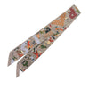Hermès Figures Libres Studded Silk Twilly Scarf Secondhand