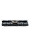 Fendi Zucca Embossed Nappa Baguette Continental Wallet With Chain Secondhand