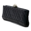 Secondhand Chanel CC Quilted Lambskin Pearl Clutch