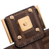 Fendi Mini Zucca Glazed Fabric Cage Baguette Satchel Secondhand