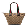 Gucci GG Canvas Web Tote Secondhand