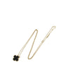 Van Cleef and Arpels 18K Yellow Gold and Onyx Vintage Alhambra Pendant Necklace Secondhand