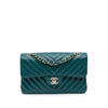 Chanel Small Classic Chevron Caviar Double Flap Secondhand