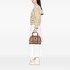 Burberry Medium House Check Canvas and Leather Milverton Satchel Secondhand