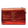 Saint Laurent Small Metallic Calfskin Monogram Kate Crossbody Secondhand