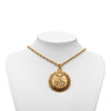 Secondhand Chanel Gold Plated Medallion Coat of Arms Sunburst Pendant Necklace