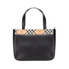 Burberry Nova Check Trimmed Leather Handbag Secondhand