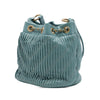 Chanel Small Crumpled Calfskin Coco Pleats Drawstring Bucket Bag Secondhand