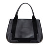 Balenciaga Calfskin Perforated Navy Cabas S Tote Secondhand