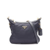 Prada Saffiano Trimmed Tessuto Zip Top Crossbody Secondhand