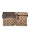 Gucci GG Canvas Web Double Pocket Belt Bag Secondhand