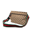 Gucci GG Canvas Web Double Pocket Belt Bag Secondhand