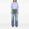 Gucci GG Canvas Web Double Pocket Belt Bag Secondhand