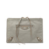 Balenciaga Goatskin Motocross Classic Metallic Edge Clutch Secondhand