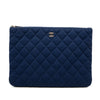 Chanel Medium Quilted Jersey O Case Clutch Secondhand