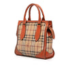 Burberry Small Haymarket Check Coated Canvas Honeywood Tote Secondhand