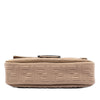Fendi Zucca Embossed Technical Fabric Chain Midi Baguette Secondhand