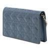 Dior Patent Cannage Lady Dior Pouch with Chain Secondhand