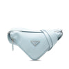 Prada Saffiano Cuir Triangle Convertible Shoulder Bag Secondhand