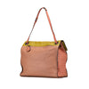 Secondhand Bottega Veneta Leather Intrecciato-Trim Palio Fold Over Tote
