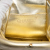 Chanel CC Metallic Quilted Lambskin Kisslock Frame Handbag Secondhand