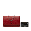 Chanel CC Embossed Lambskin Camellia Wallet On Chain Secondhand