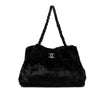 Chanel Quilted Fantasy Fur Camellia Tote Secondhand
