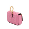 Fendi Nano Zucca Embossed Leather Baguette Charm Secondhand