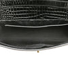 Saint Laurent Medium Shiny Croc Embossed Manhattan Shoulder Bag Secondhand