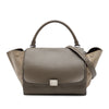 Celine Medium Calfskin and Suede Trapeze Satchel Secondhand