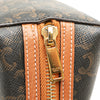 Celine Triomphe Coated Canvas Clutch On Chain Secondhand