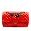 Chanel Medium Classic Patent Valentines Heart Charms Single Flap Secondhand