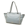 Valentino Small Leather Rockstud Trapeze Satchel Secondhand