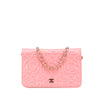Chanel CC Caviar Camellia Wallet On Chain Secondhand