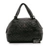 Chanel CC Quilted Aged Calfskin Coco Rider Bowling Bag Secondhand