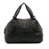 Chanel CC Quilted Aged Calfskin Coco Rider Bowling Bag Secondhand