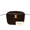 Ferragamo Croc Embossed Leather Vara Crossbody Secondhand