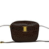 Ferragamo Croc Embossed Leather Vara Crossbody Secondhand