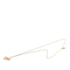Chanel CC Gold Plated Laquered Heart Pendant Necklace Secondhand