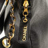 Secondhand Chanel Caviar Logo Shoulder Bag