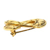 Chanel CC Gold Plated Quilted Brooch Secondhand
