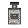 Chanel CC Resin and Faux Pearl Perfume Bottle Pin Brooch Secondhand