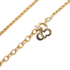 Secondhand Dior Gold Plated CD Logo Pendant Necklace