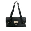 Ferragamo Gancini Embossed Leather Shoulder Bag Secondhand