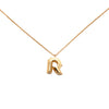 Louis Vuitton Gold Plated LV and Me Letter R Pendant Necklace Secondhand
