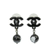 Chanel CC Plastic Drop Push Back Earrings Secondhand