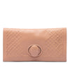Bottega Veneta Nappa Embossed Intrecciato Turn Lock Clutch Secondhand