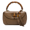 Gucci Medium Calfskin New Bamboo Satchel Secondhand